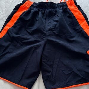 Nike Men's Athletic Shorts - Black and Orange